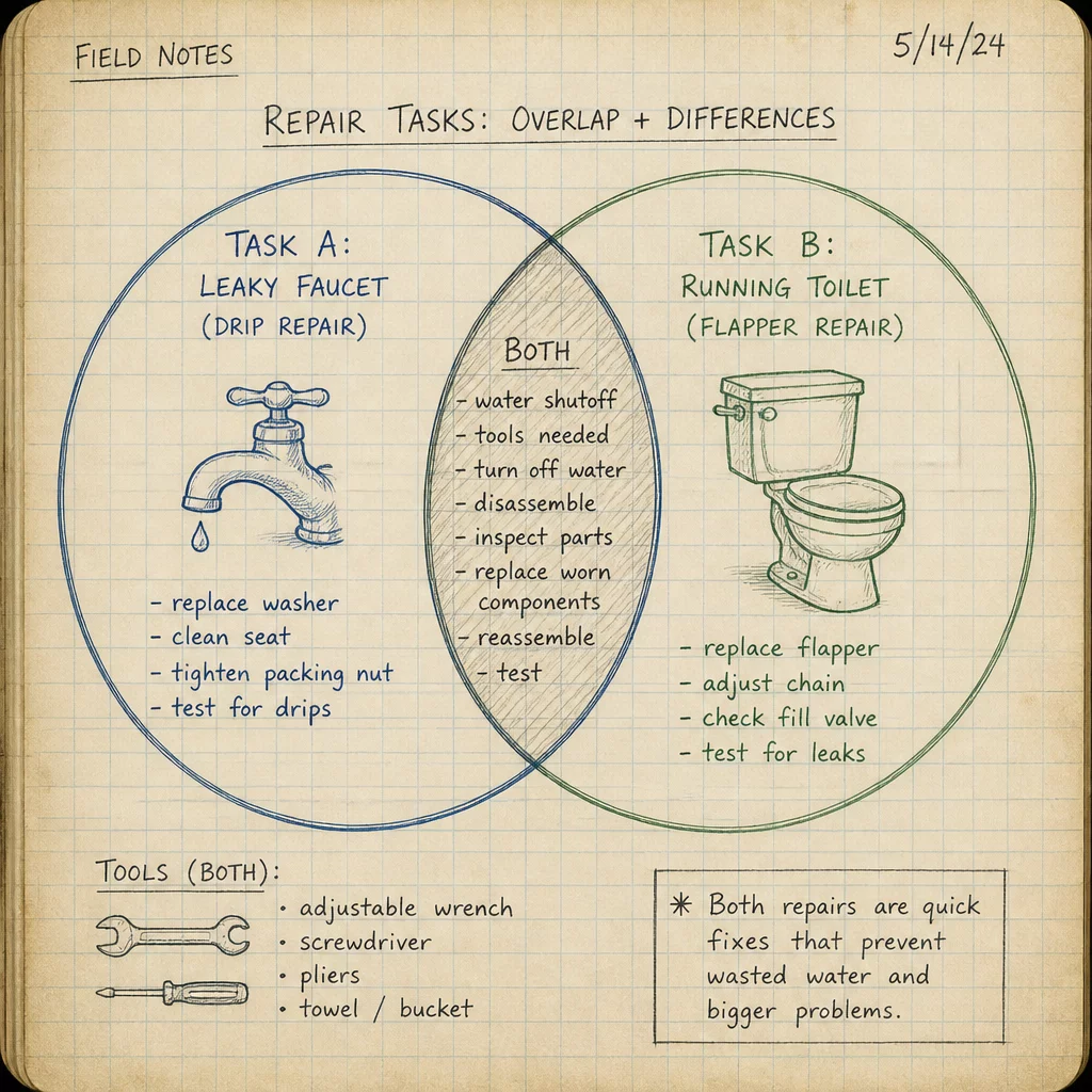 Venn diagram sketched on graph paper